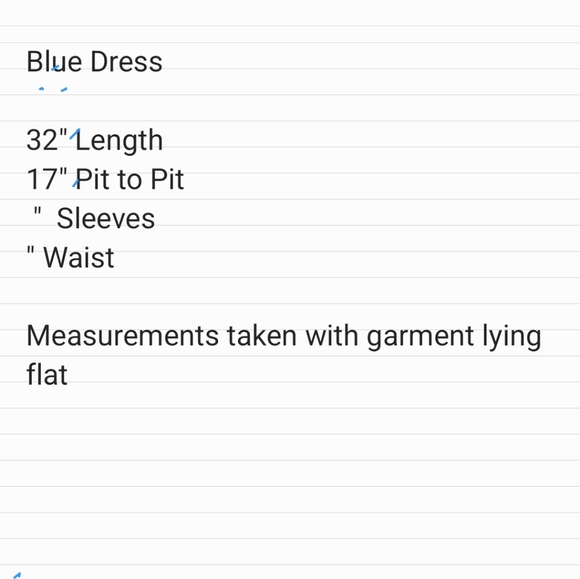 #571 Time And Tru Womens Spagetti Strap Dress Shift Size S Blue Summer Time - Picture 8 of 8